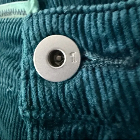 Pilcro and the Letterpress Teal Corduroy Flare Pants - Picture 6 of 12